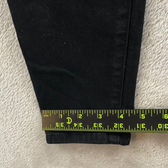 Guess Women's Jeans Size 29 Black Denim High Rise Ankle Skinny Lace-Up Classic - Picture 7 of 13